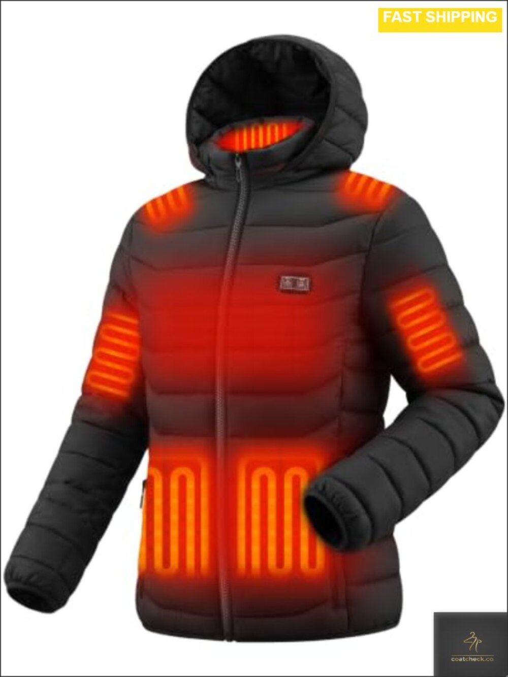 Heated Jacket Womens Mens 10000mAh Battery Lightweight Quilted Coat
